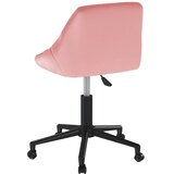  Okretna uredska stolica ružičasta baršunasta | shoptok.hr