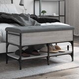  Klupa za cipele siva boja hrasta 82x42x45 cm konstruirano drvo | Eponuda.ba