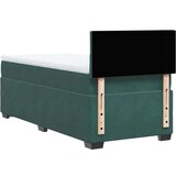 Box spring krevet s madracem tamnozeleni 100x200 cm baršunasti | shoptok.hr
