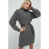 Vila Haljina boja: siva, mini, ravna | shoptok.hr