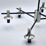  Luster na šipci LILOU 6xE14/5W/230V matni hrom/zadimljeno staklo | Eponuda.com