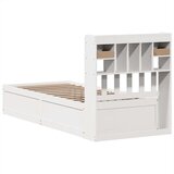 vidaXL Okvir kreveta bez madraca bijeli 90 x 200 cm masivna borovina | shoptok.hr