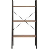  Samostojeće police s 3 razine tamnosmeđe i crne 56x35x108 cm | shoptok.hr