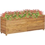  Visoka greda 150x40x55 cm reciklirana tikovina in jeklo | Shoptok.si