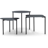 Spinder Design Metalni okrugli pomoćni stolići u setu 3 kom 46.5x46.5 cm Do-Re-Mi – Cijene