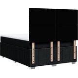  Krevet s oprugama i madracem crni 160x200 cm od tkanine | shoptok.hr