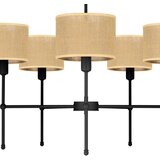  Luster na šipci MADELA 5xE14/40W/230V juta/crna | Eponuda.com