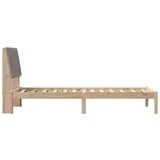  Okvir za krevet s uzglavljem Smeđa 80 x 200 cm tkanina | shoptok.hr