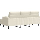  Trosjed s tabureom krem 180 cm baršunasti | shoptok.hr