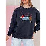 DStreet Bluza damska oversize z haftem DOGSWEETY granatowa | shoptok.hr