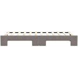  Dnevni krevet na razvlačenje smeđesivi 80 x 200 cm od tkanine | shoptok.hr