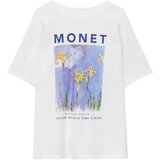 Pull&Bear Majica svijetloplava / tamno plava / žuta / bijela | shoptok.hr
