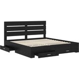  Krevetna konstrukcija Crni hrast 180 x 200 cm Konstruirano drvo | shoptok.hr