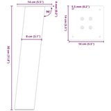  Noge stolića za kavu 4 kom bijele 30 cm čelik | shoptok.hr