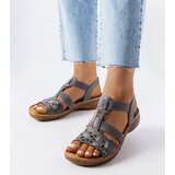 Gemre Gray sporty sandals with rhinestones Rossignol | ePonuda.com