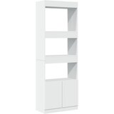  Visoka komoda bijela 63x33x180 cm od konstruiranog drva | shoptok.hr