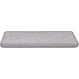 vidaXL Samolepilne preproge za stopnice Sisal-Look 30 kosov Platina | Shoptok.si