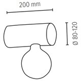  Spot-Light 6994151 - Zidno svetlo TRABO 1xE27/25W/230V | Eponuda.com