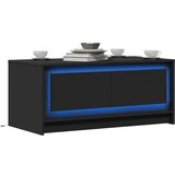  Stolić za kavu s LED svjetlima crni od konstruiranog drva | shoptok.hr
