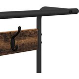vidaXL Vješalica za kapute s policom Staro drvo 95 x 34 x 184 cm | shoptok.hr