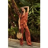Marisse Women's Trousers L-Sp-4013 Brown Cene