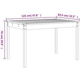 vidaXL 5-dijelni vrtni blagovaonski set od masivnog drva duglazije | shoptok.hr