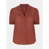 Pieces Brown Blouse Lynwen - Women