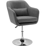 HOMCOM naslonjač poliester 60Š x 60G x 79–91V cm Temno siva, (5000242990) Cene