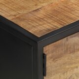 TV ormarić s izrezbarenim vratima 130x30x40 cm grubo drvo manga | shoptok.hr
