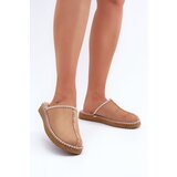 Inblu Comfortable home footwear slippers with embroidery women's FX000021 Camel | ePonuda.com