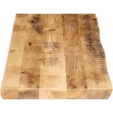Stolna ploča sa živi rub 120x40x3 8 cm masivno grubo drvo manga | shoptok.hr