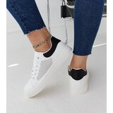 Gemre White women's lace sneakers Semhar | Shoptok.si