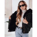 DStreet Kurtka damska zimowa VESSADA krótka z futerkiem czarna | shoptok.hr