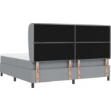 Box Spring Krevet s Madracem Svjetlosiva 200x200 cm Tkanina | shoptok.hr