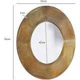 MID.YOU STENSKO OGLEDALO, 74/74/3 cm steklo | Shoptok.si