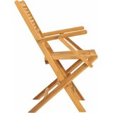  Sklopive vrtne stolice 2 kom 55x62x90 cm od masivne tikovine | shoptok.hr