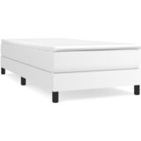  s oprugama i madracem bijeli 80 x 200 cm od umjetne kože | shoptok.hr