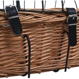  Prednja košara za bicikl s poklopcem 50x45x35 cm prirodna vrba | shoptok.hr