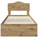  Krevetna konstrukcija s ladicama Umjetnički hrast 90 x 190 cm Smeđa 196 x 93 x 90 cm | Shoptok.si