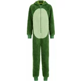 WE Fashion Pidžama set zelena / svijetlozelena
