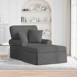  Ležaljka s suknjom Tamno siva 91 x 157 x 91 cm tkanina | shoptok.hr