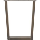  Noge za blagovaonski stol V-oblik 2 kom Prirodni čelik 60 x (72-73,3) cm Čelik | shoptok.hr