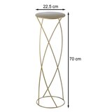 Zlatni stalak za cveće 70x22,5 cm | Eponuda.com
