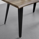 Bessagi Home Raztegljiva Jedilna Miza Jan, Barva Oreha, 140-180x80 | Shoptok.si