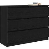 Komoda crni hrast 100x35x76 cm konstruirano drvo | shoptok.hr