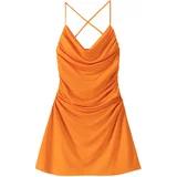 Bershka Obleka oranžna