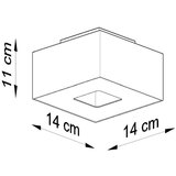  Stropna svetilka MONO 1 bela, (21348064) | Shoptok.si