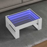  Stolić s beskonačnim LED svjetlima bijeli 70x53x30 cm | shoptok.hr