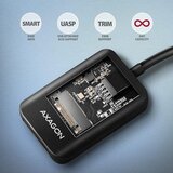 Axagon ADM2-AM USB-A adapter za M.2 NVMe i SATA SSD do 10 Gb/s Slike
