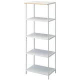 Mat bijeli željezni regal 60x170x46,5 cm Tower –